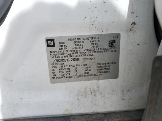 2016 CHEVROLET TRAX LS - 3GNCJKSB3GL257078