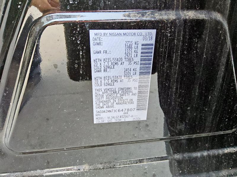 2018 NISSAN PATHFINDER - 5N1DR2MN7JC647807