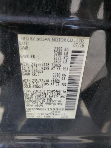2016 NISSAN MURANO S 5N1AZ2MH0GN159048