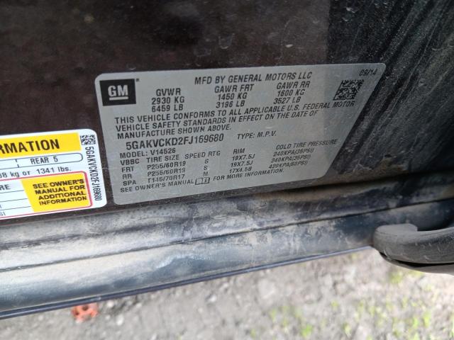 2015 BUICK ENCLAVE - 5GAKVCKD2FJ169680