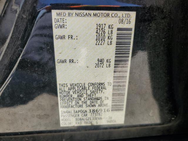 2016 NISSAN ALTIMA 2.5 - 1N4AL3AP0GN386916