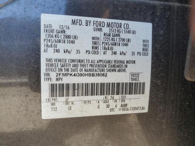2017 FORD EDGE SE 2FMPK4G90HBB38082