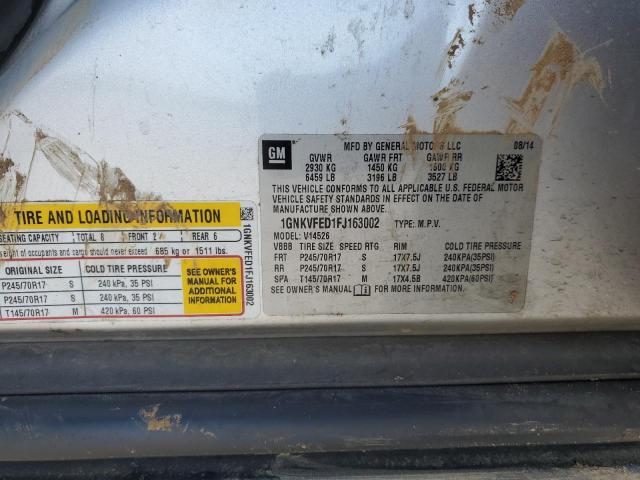 2015 CHEVROLET TRAVERSE LS 1GNKVFED1FJ163002