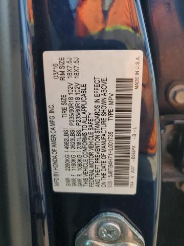 2017 ACURA RDX ADVANC 5J8TB4H71HL001735