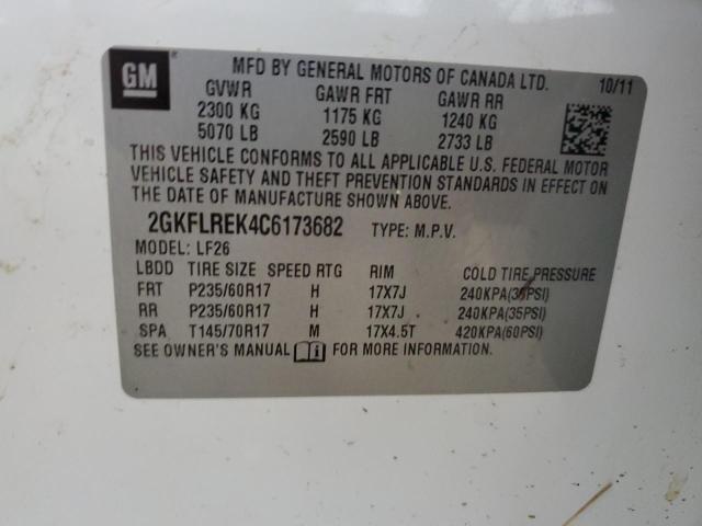 2012 GMC TERRAIN SL - 2GKFLREK4C6173682