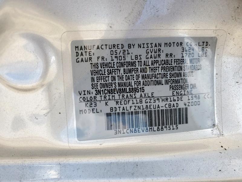2021 NISSAN VERSA SV - 3N1CN8EV8ML889515