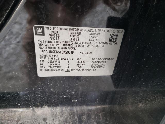 2015 CHEVROLET SILVERADO - 3GCUKSEC5FG429519