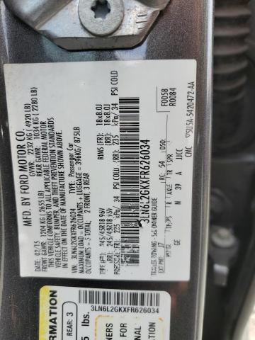 2015 LINCOLN MKZ 3LN6L2GKXFR626034