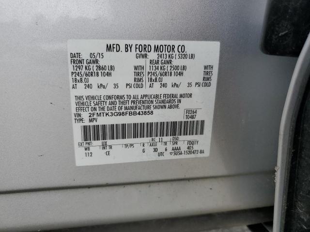 2015 FORD EDGE SE 2FMTK3G98FBB43858
