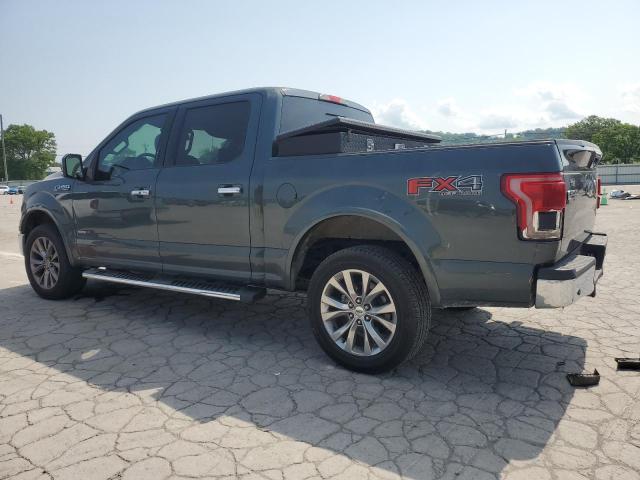 FORD F150 SUPER 2015 green crew pic gas 1FTEW1EG6FKD08190 photo #3