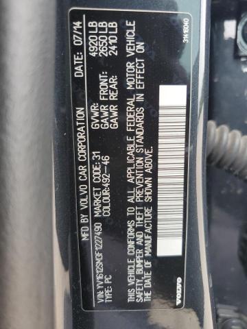 2015 VOLVO V60 PLATIN YV1612SM3F1227490
