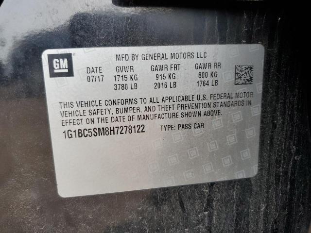 2017 CHEVROLET CRUZE LS 1G1BC5SM8H7278122