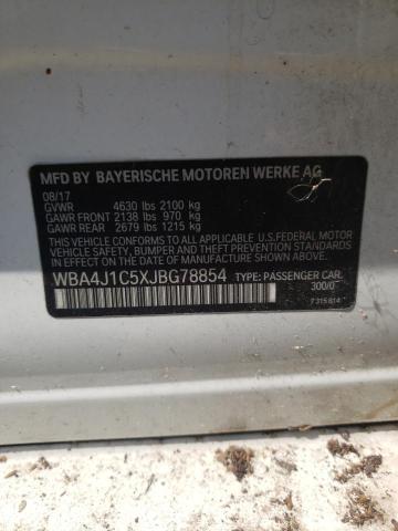 2018 BMW 430I GRAN WBA4J1C5XJBG78854