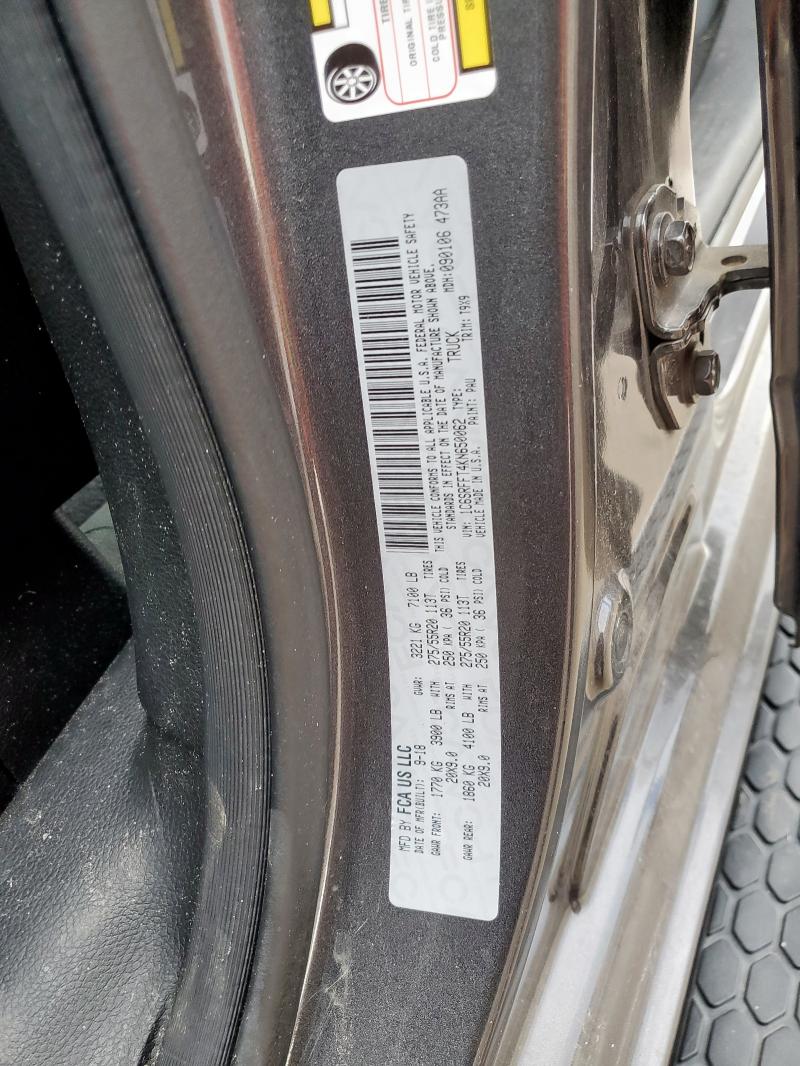 2019 RAM 1500 BIG H - 1C6SRFFT4KN650062