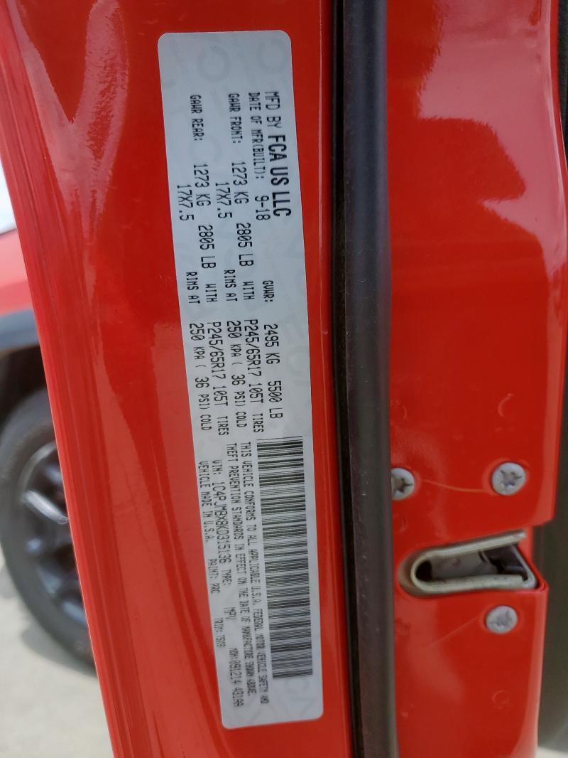 2019 JEEP CHEROKEE T - 1C4PJMBX8KD315136