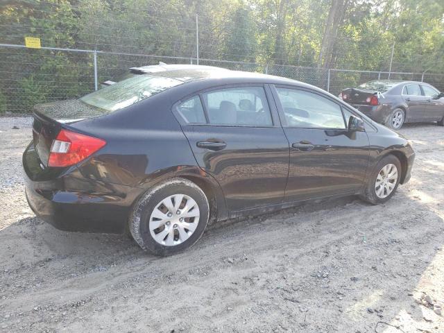 HONDA CIVIC LX 2012 black  gas 19XFB2F54CE046672 photo #4