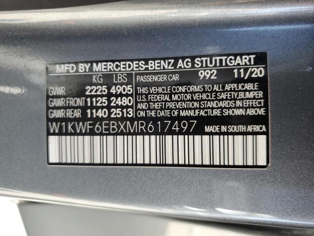 2021 MERCEDES-BENZ C 43 AMG - W1KWF6EBXMR617497
