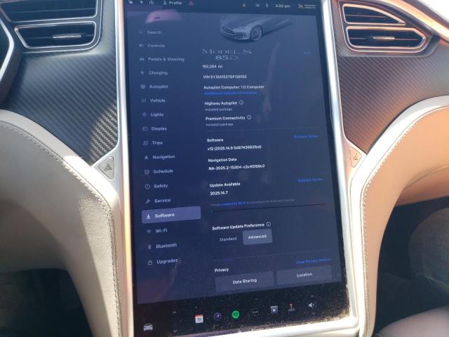 2016 TESLA MODEL S 5YJSA1E27GF128155