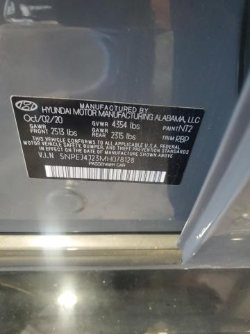 2021 HYUNDAI SONATA SEL 5NPEJ4J23MH078128