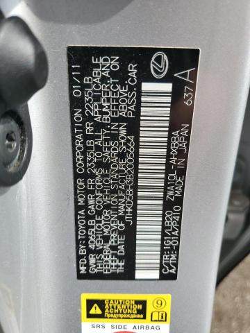 2011 LEXUS CT 200 - JTHKD5BH3B2005664
