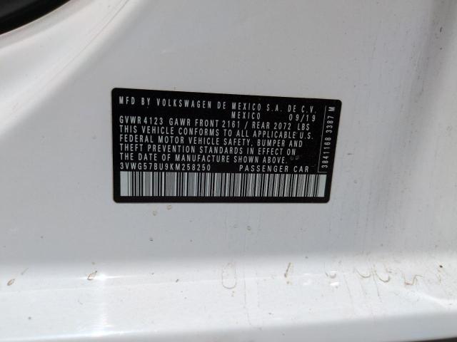 2019 VOLKSWAGEN JETTA SEL - 3VWG57BU9KM258250