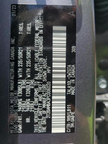 2023 LEXUS RX 350 BAS 2T2BAMBA3PC006020