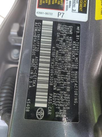 2015 TOYOTA CAMRY LE - 4T1BF1FK3FU043038