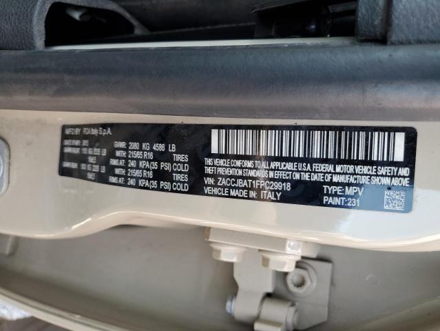2015 JEEP RENEGADE S ZACCJBAT1FPC29918