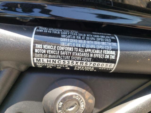 2024 HONDA CMX300 A MLHNC535XR5700056