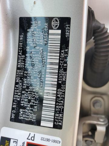 2017 TOYOTA CAMRY LE - 4T1BF1FK4HU320556