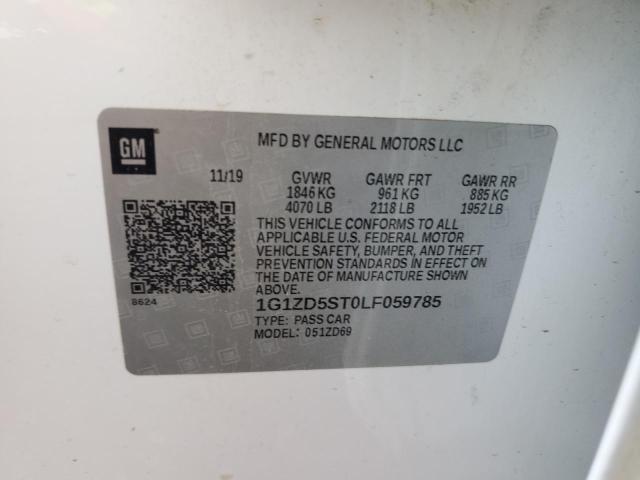 2020 CHEVROLET MALIBU LT 1G1ZD5ST0LF059785