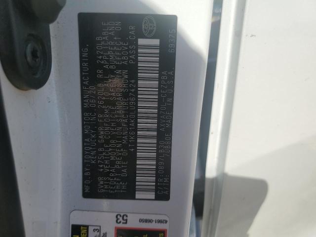 2020 TOYOTA CAMRY XSE 4T1K61AK0LU967424