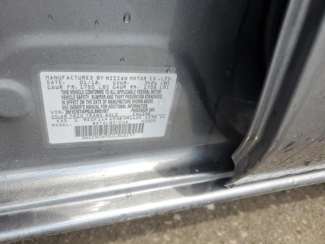 2018 NISSAN VERSA S - 3N1CN7AP0JL860197