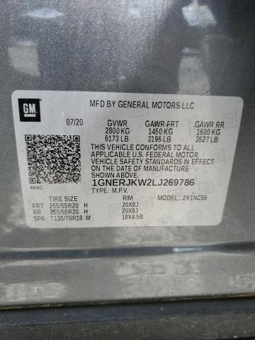 2020 CHEVROLET TRAVERSE R 1GNERJKW2LJ269786