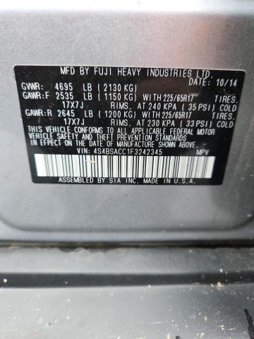 2015 SUBARU OUTBACK 2. - 4S4BSACC1F3242345