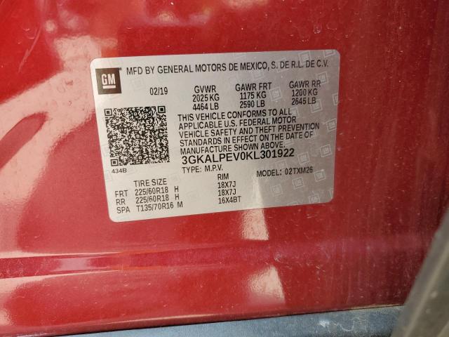 2019 GMC TERRAIN SL 3GKALPEV0KL301922