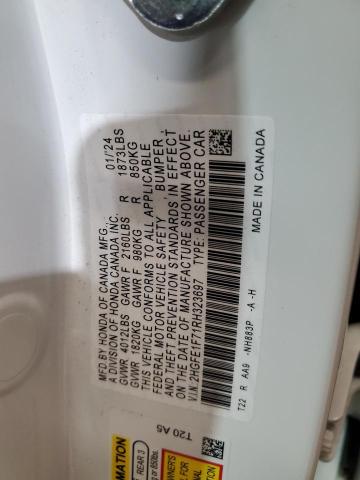 2024 HONDA CIVIC EX 2HGFE1F71RH323697