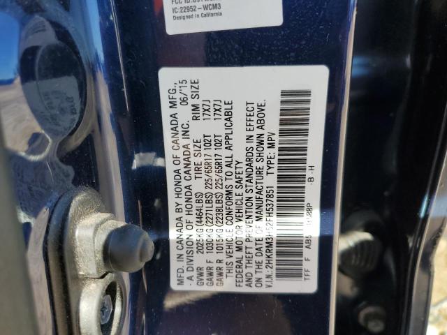 2015 HONDA CR-V EX 2HKRM3H52FH537851