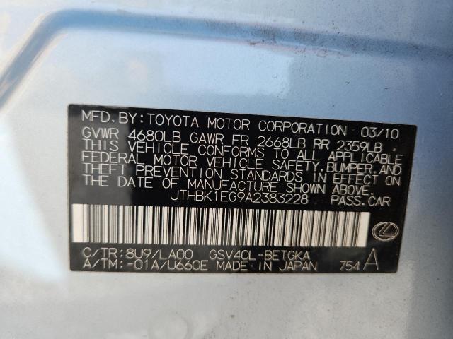 2010 LEXUS ES 350 - JTHBK1EG9A2383228