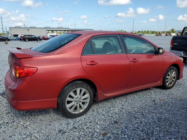 TOYOTA COROLLA BA 2009 red  gas 2T1BU40E39C141261 photo #4