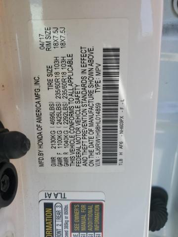 2017 HONDA CR-V TOURI 5J6RW1H98HL014859