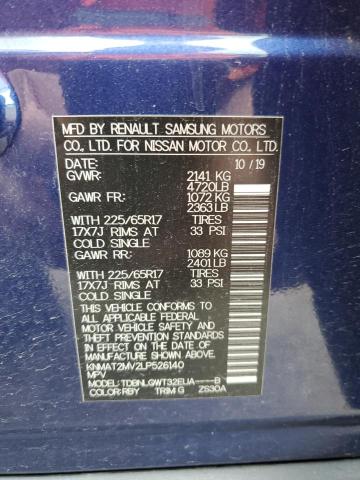 2020 NISSAN ROGUE S - KNMAT2MV2LP526140