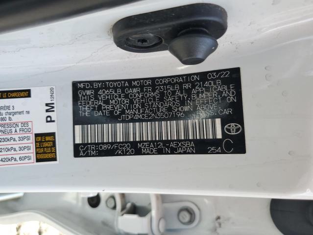 2022 TOYOTA COROLLA SE - JTDP4MCE2N3507196