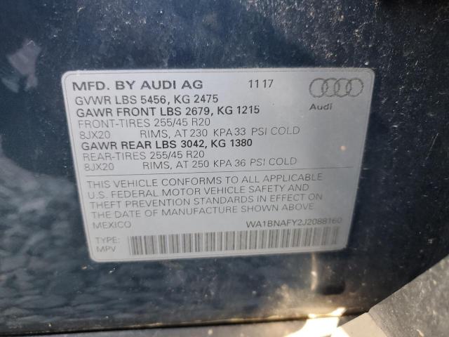2018 AUDI Q5 PREMIUM - WA1BNAFY2J2088160