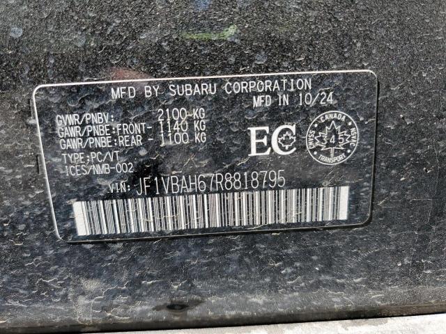 2024 SUBARU WRX PREMIU JF1VBAH67R8818795