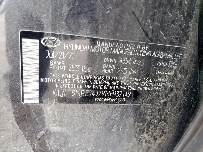 2022 HYUNDAI SONATA SEL - 5NPEJ4J29NH137149