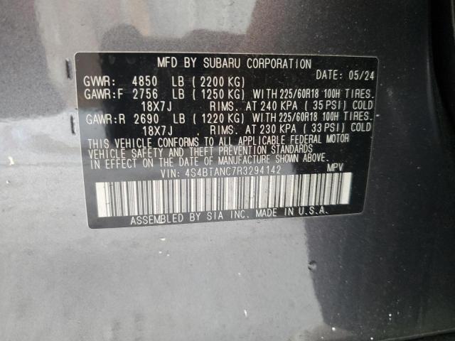2024 SUBARU OUTBACK LI 4S4BTANC7R3294142