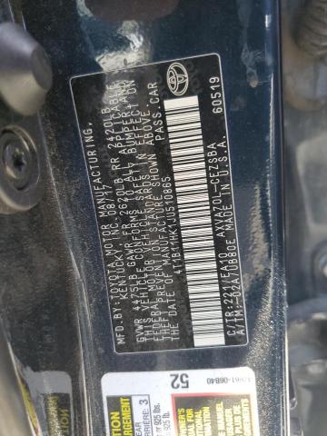 2018 TOYOTA CAMRY L 4T1B11HK1JU510865
