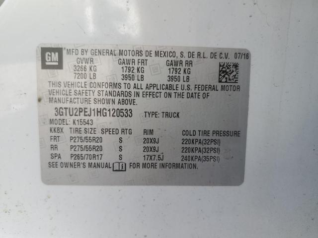 2017 GMC SIERRA K15 - 3GTU2PEJ1HG120533
