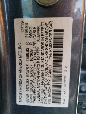 2020 HONDA ACCORD SPO 1HGCV1F3XLA040981